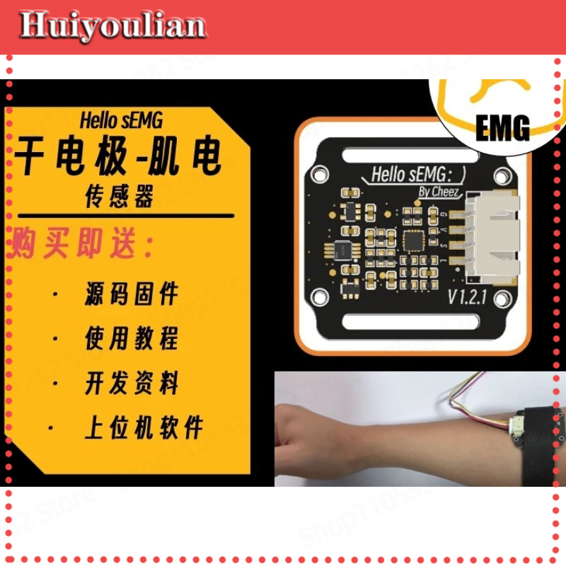Muscle Sensor Emg - Kuru Elektrot SEMG Elektromiyografi Sensörü EMG