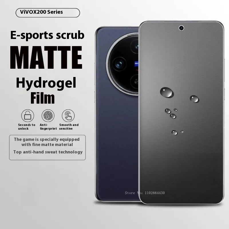 Vivo X200 - Tam Kapak Mat Hidrojel Film VIVO