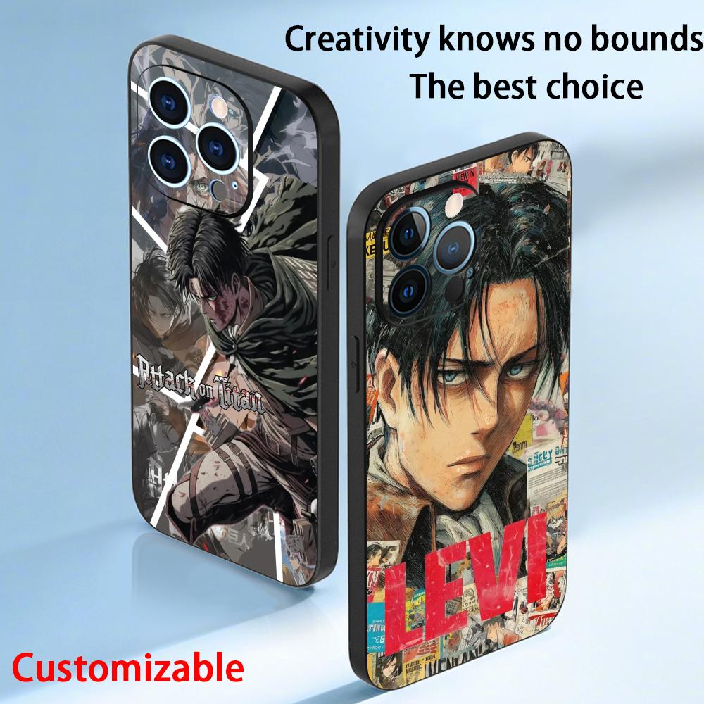 Apple Iphone 15 - Levi Ackerman Havalı Anime Adam Desenli