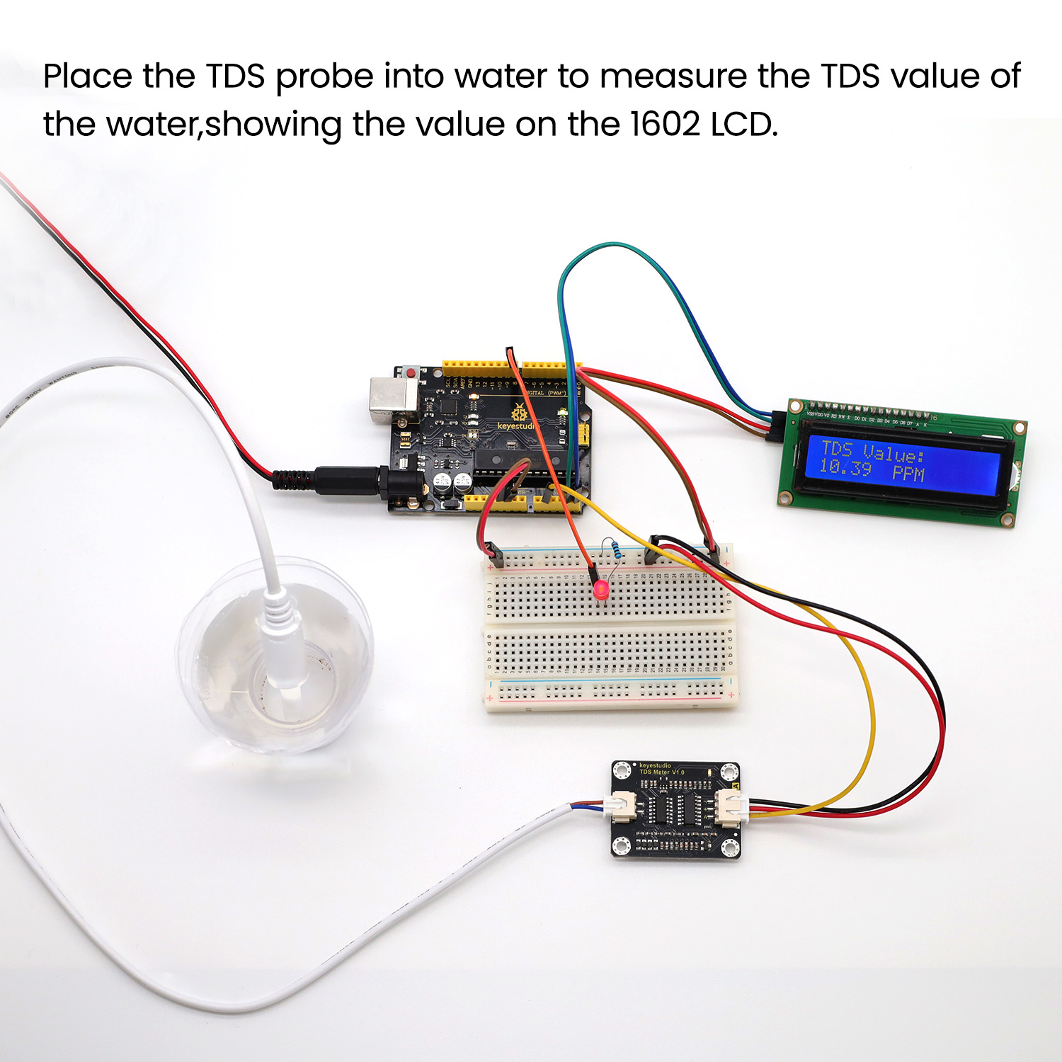 Keyestudio TDS sensör metre V1 - Hydration Sensor Skin incelemesi ve fiyatı